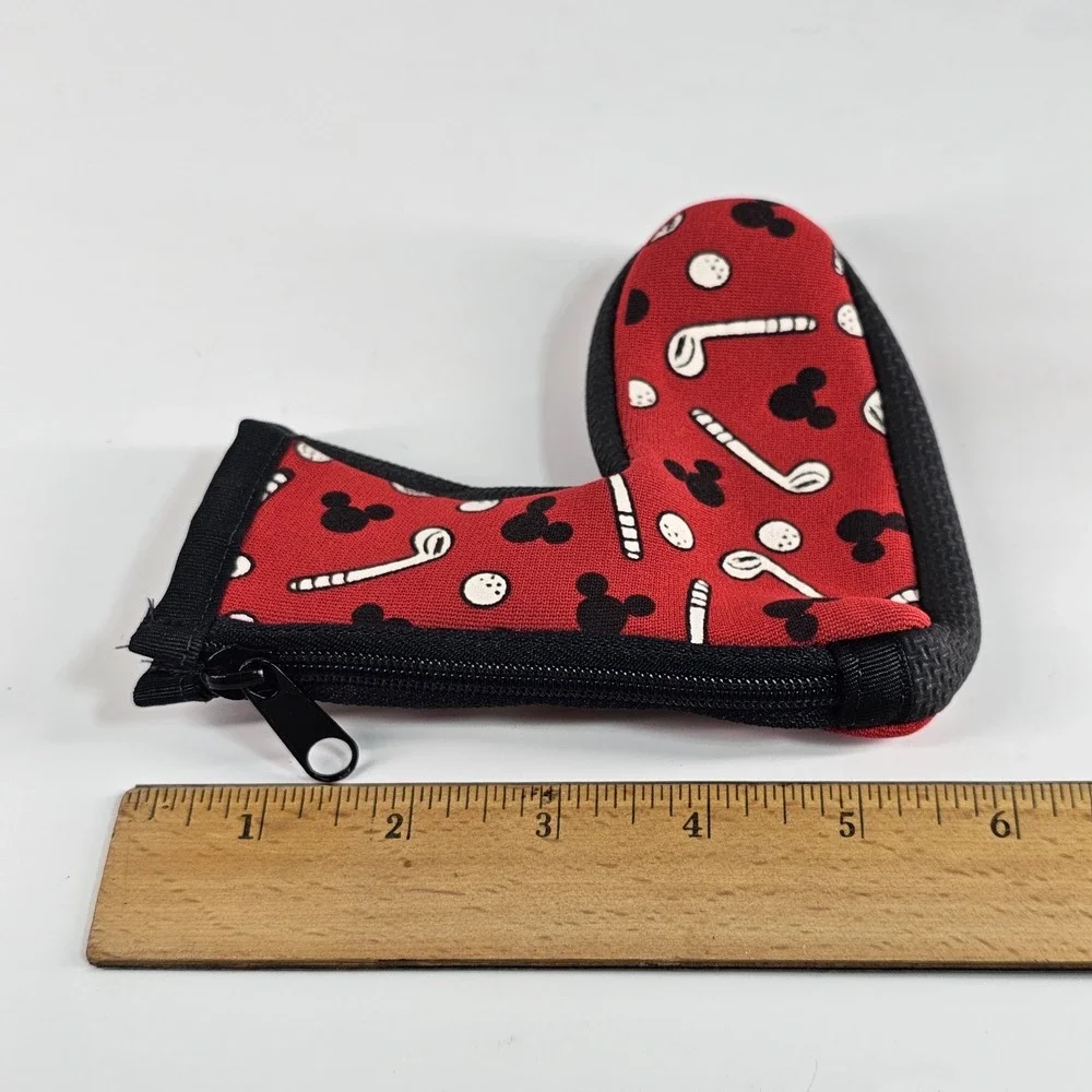 Disney Mickey Golf Club Head Cover NOS Hidden Mickey Mouse Zip W/ Divot USA